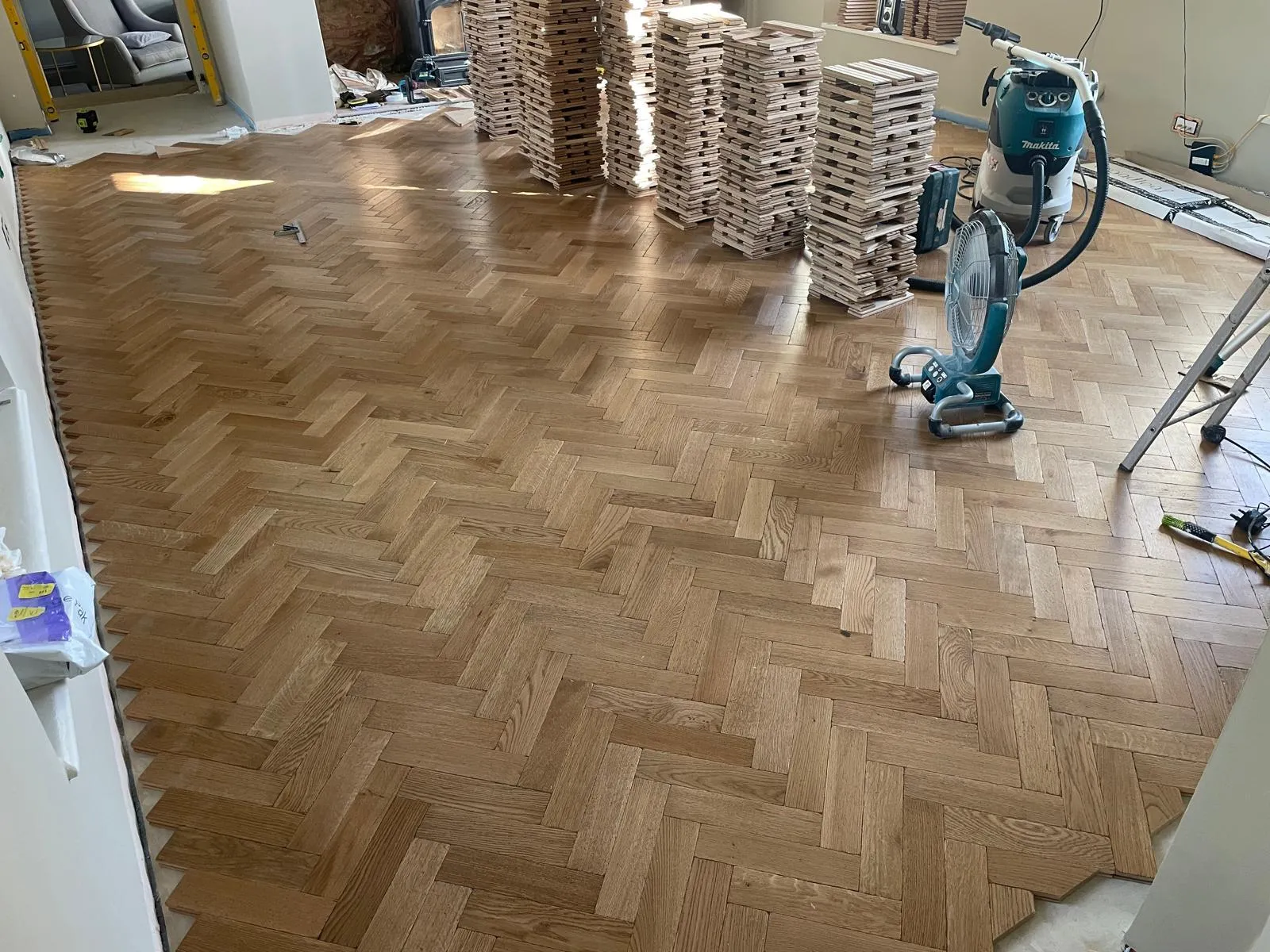 Herringbone oak floors, photo 5 of 5