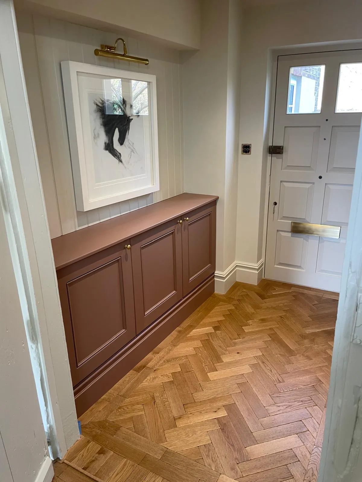Herringbone oak floors, photo 2 of 5