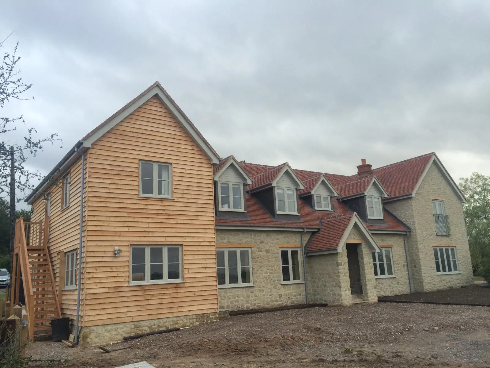 Cedar and stone build, photo 1 of 2